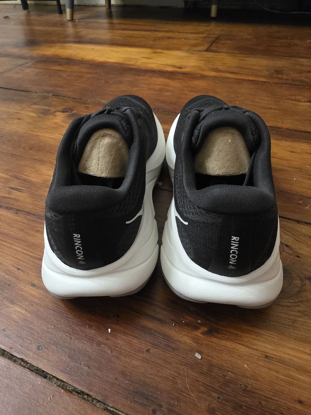 HOKA Rincon Black And White Women’s Size 6B Running Shoes Sneakers Brand New - Picture 3 of 6